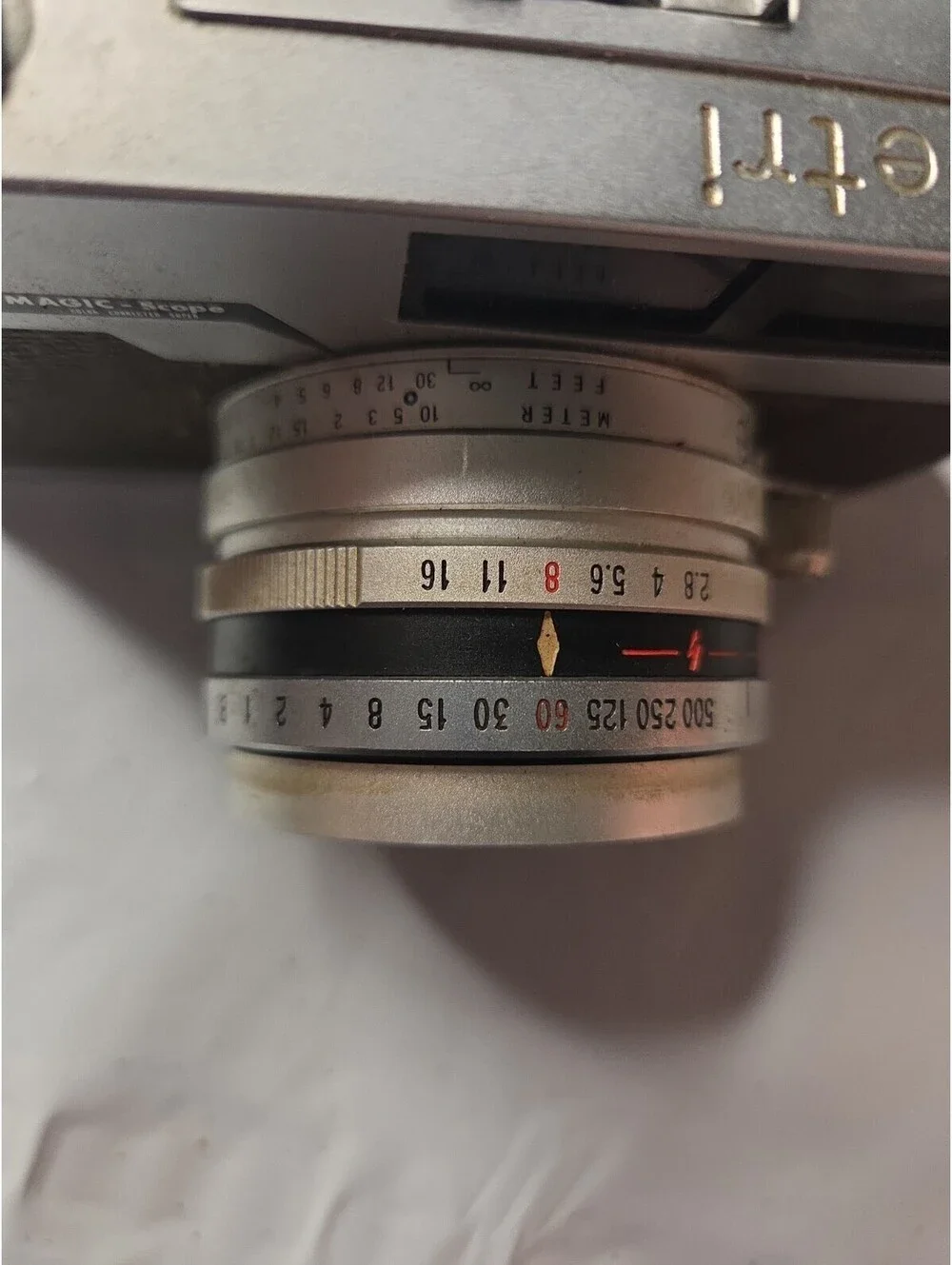 PETRI V Blue-MAGIC-Scope 35mm FILM Camera Vintage RARE MODEL